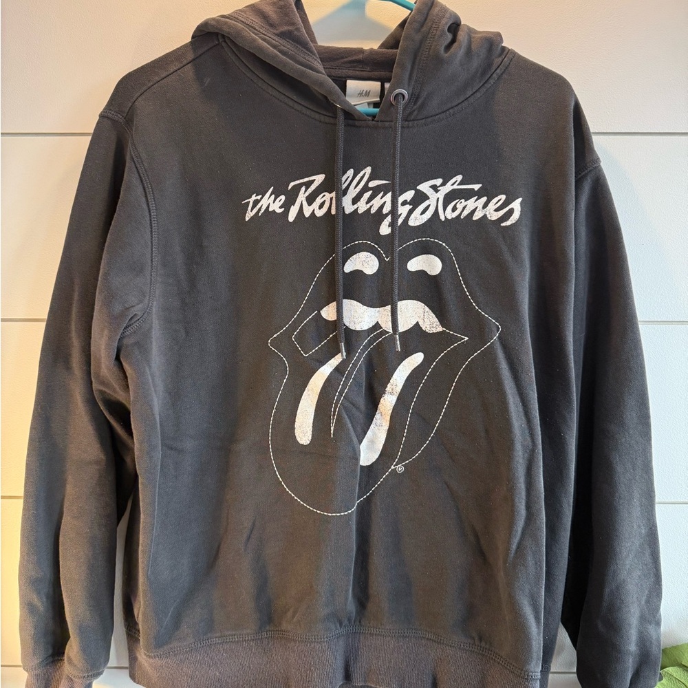 H&M Charcoal Rolling Stones Hoodie